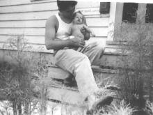 Kurt and newborn son Peter
